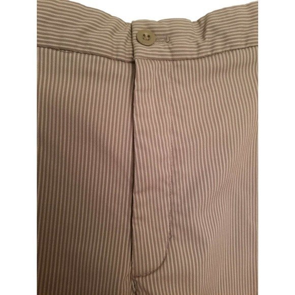 Nike Golf Men's Size 38 Shorts Brown Flat Front Striped - Picture 3 of 6